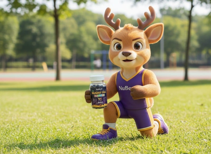 nubest-tall-gummies-and-mascot-3