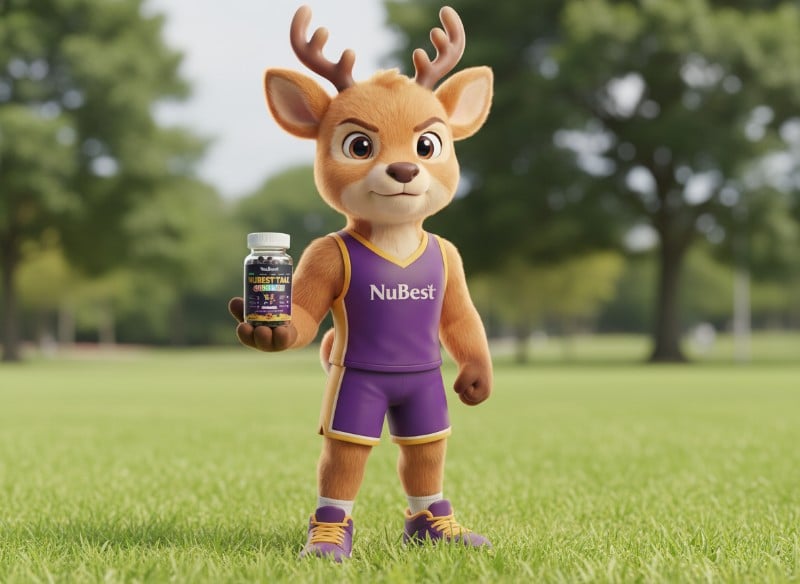 nubest-tall-gummies-and-mascot-4